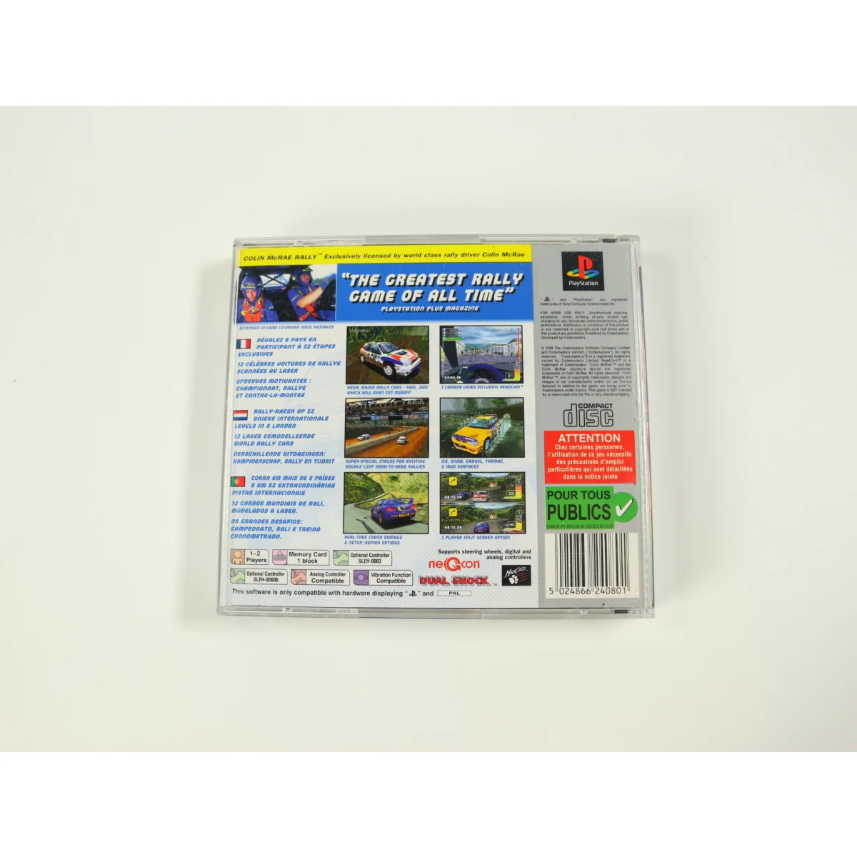PlayStation 1 - Colin McRae Rally [Platinum] - productfoto 2