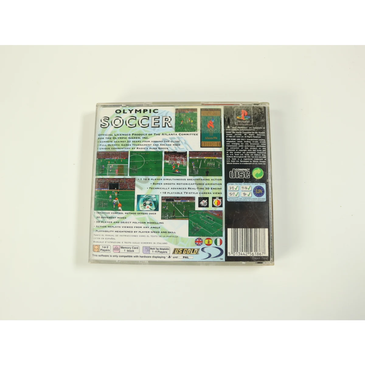 PlayStation 1 - Olympic Soccer - productfoto 2