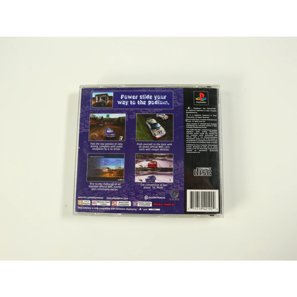 Playstation 1 - WRC Arcade [Geen Hoesje] - Unique Development Studios - productfoto 2