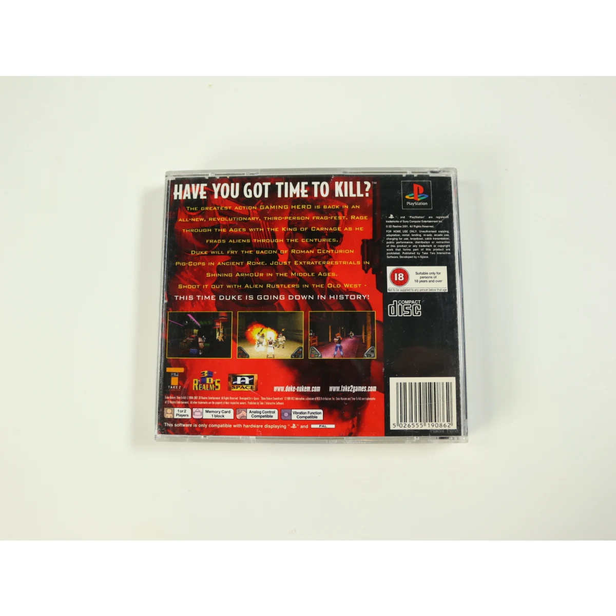 PlayStation 1 - Duke Nukem: Time to Kill - productfoto 2