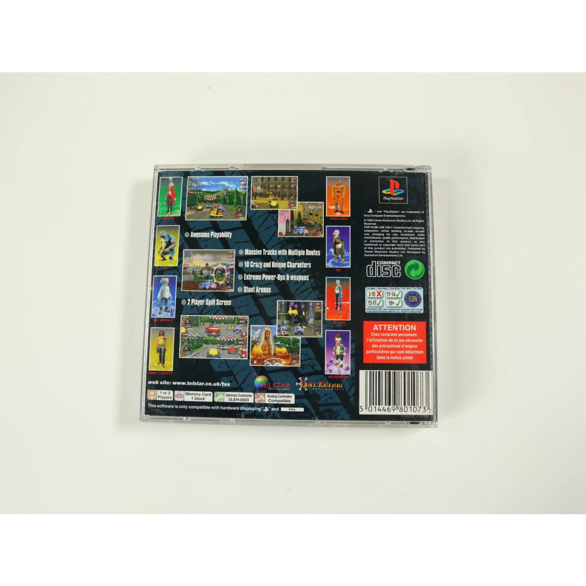 PlayStation 1 - Wreckin Crew: Drive Dangerously - productfoto 2