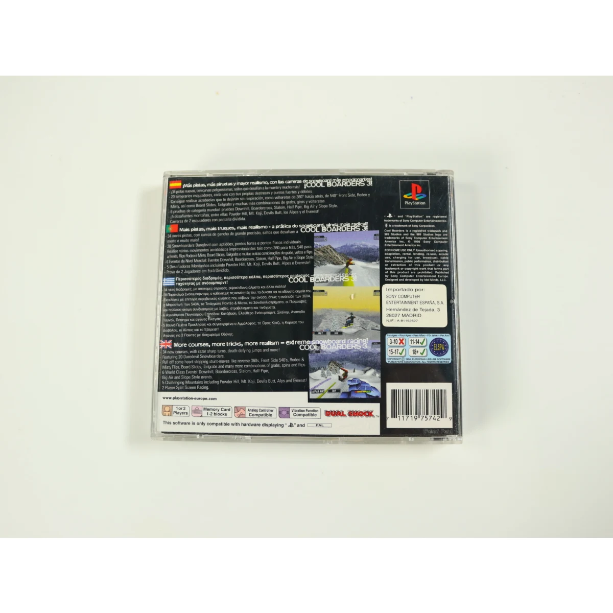 PlayStation 1 - Cool Boarders 3 - productfoto 2