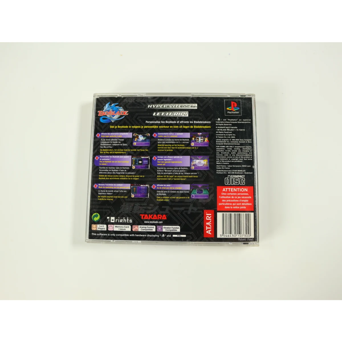 PlayStation 1 - Beyblade: Let it Rip! - productfoto 2
