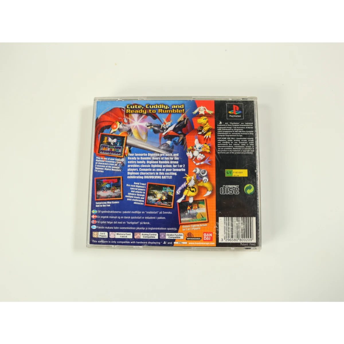 PlayStation 1 - Digimon Rumble Arena - productfoto 2