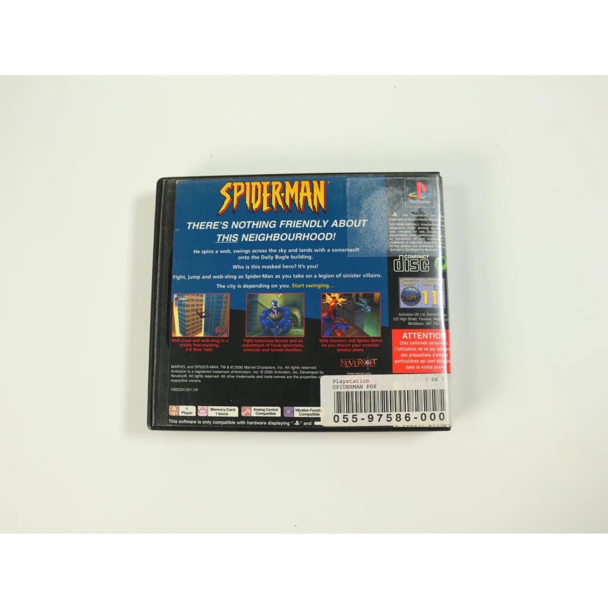 PlayStation 1 - Spider-Man - productfoto 2