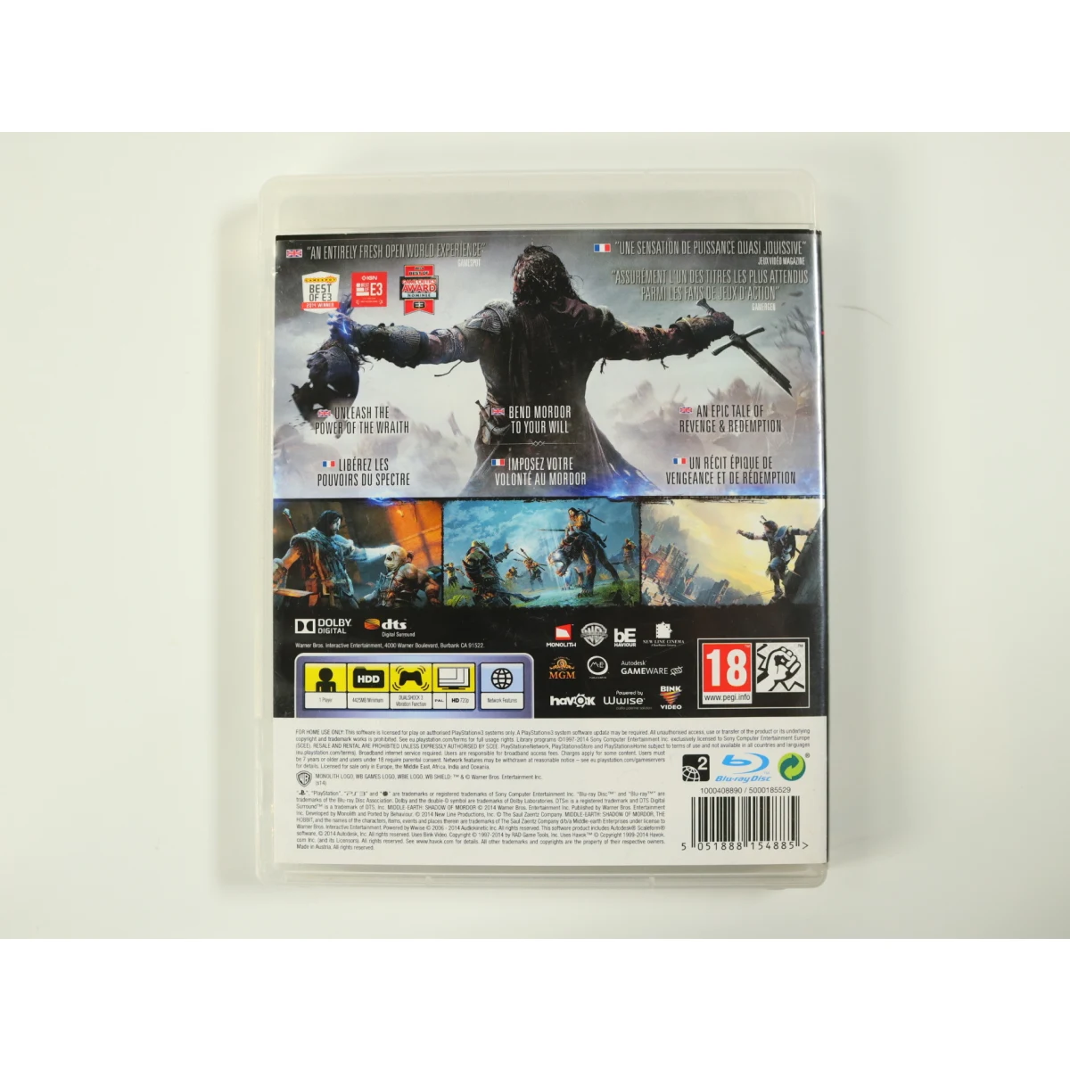 PlayStation 3 - Middle-earth: Shadow of Mordor - productfoto 2