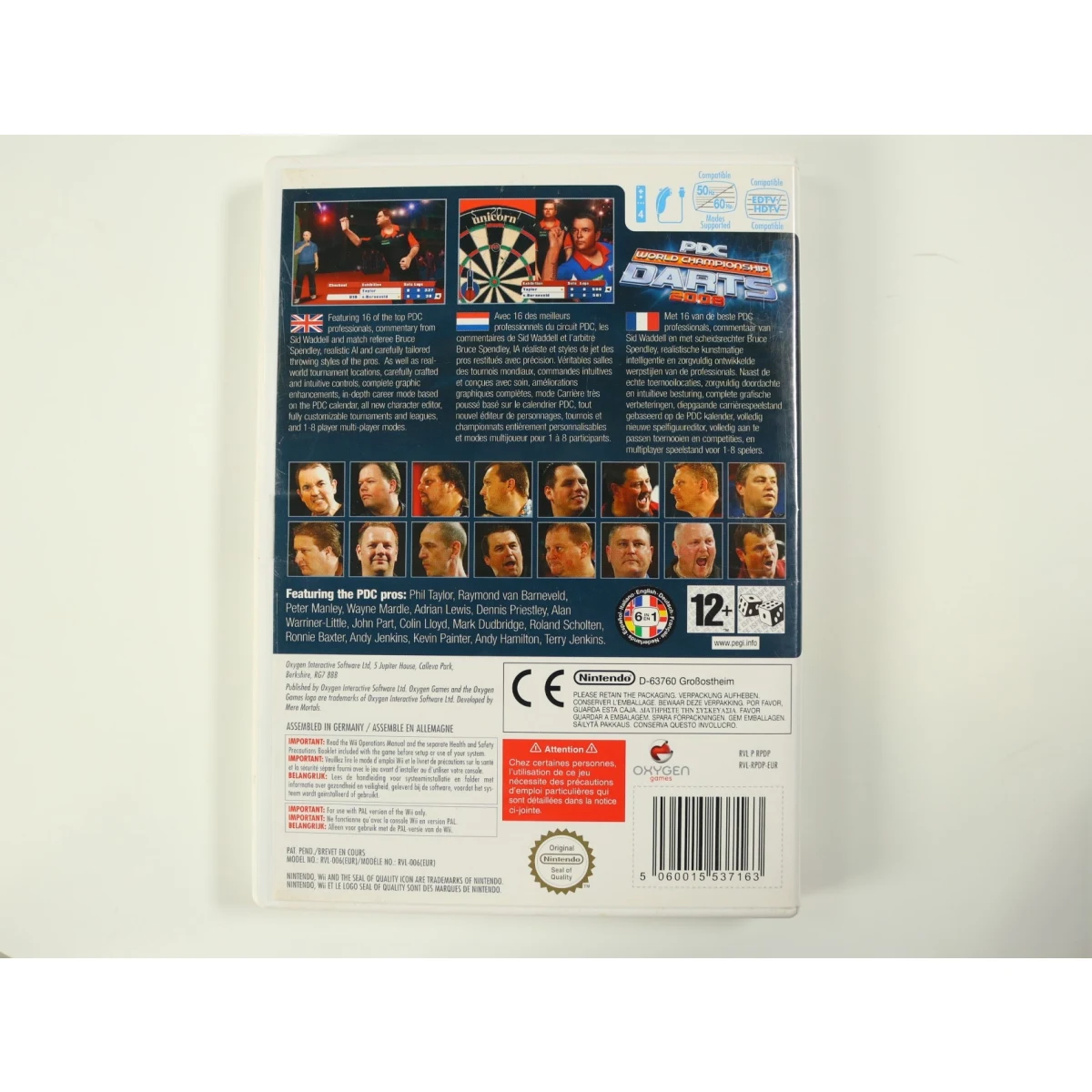 Wii - PDC World Championship Darts 2008 - productfoto 2