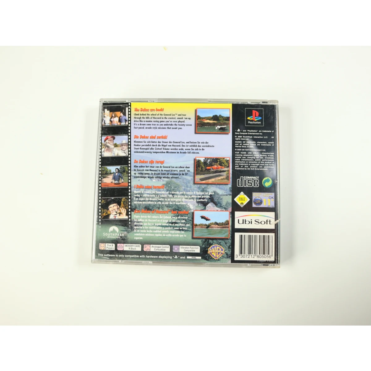 PlayStation 1 - Dukes of Hazzard: Racing for Home [No Manual] - productfoto 2