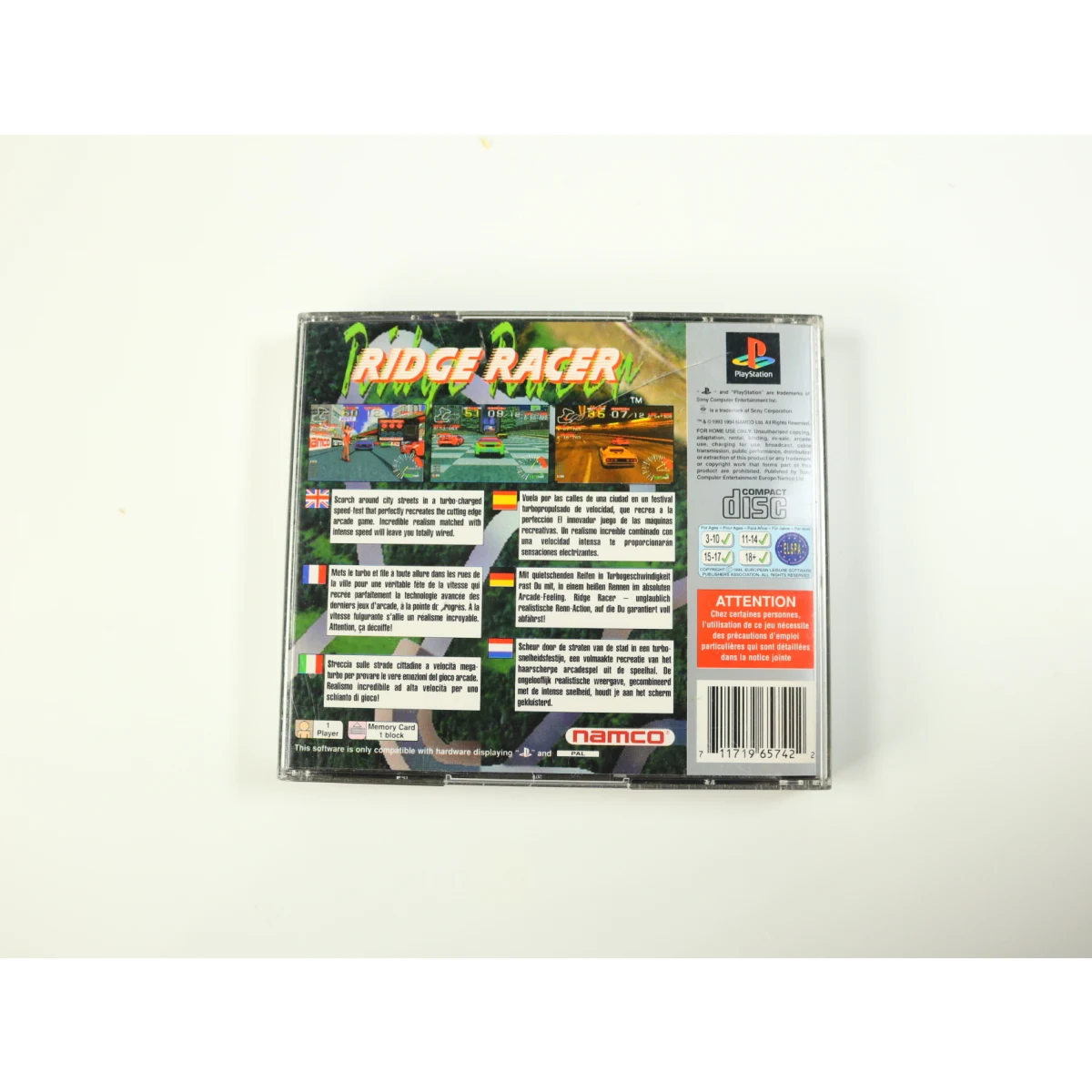 PlayStation 1 - Ridge Racer [Platinum] - productfoto 2