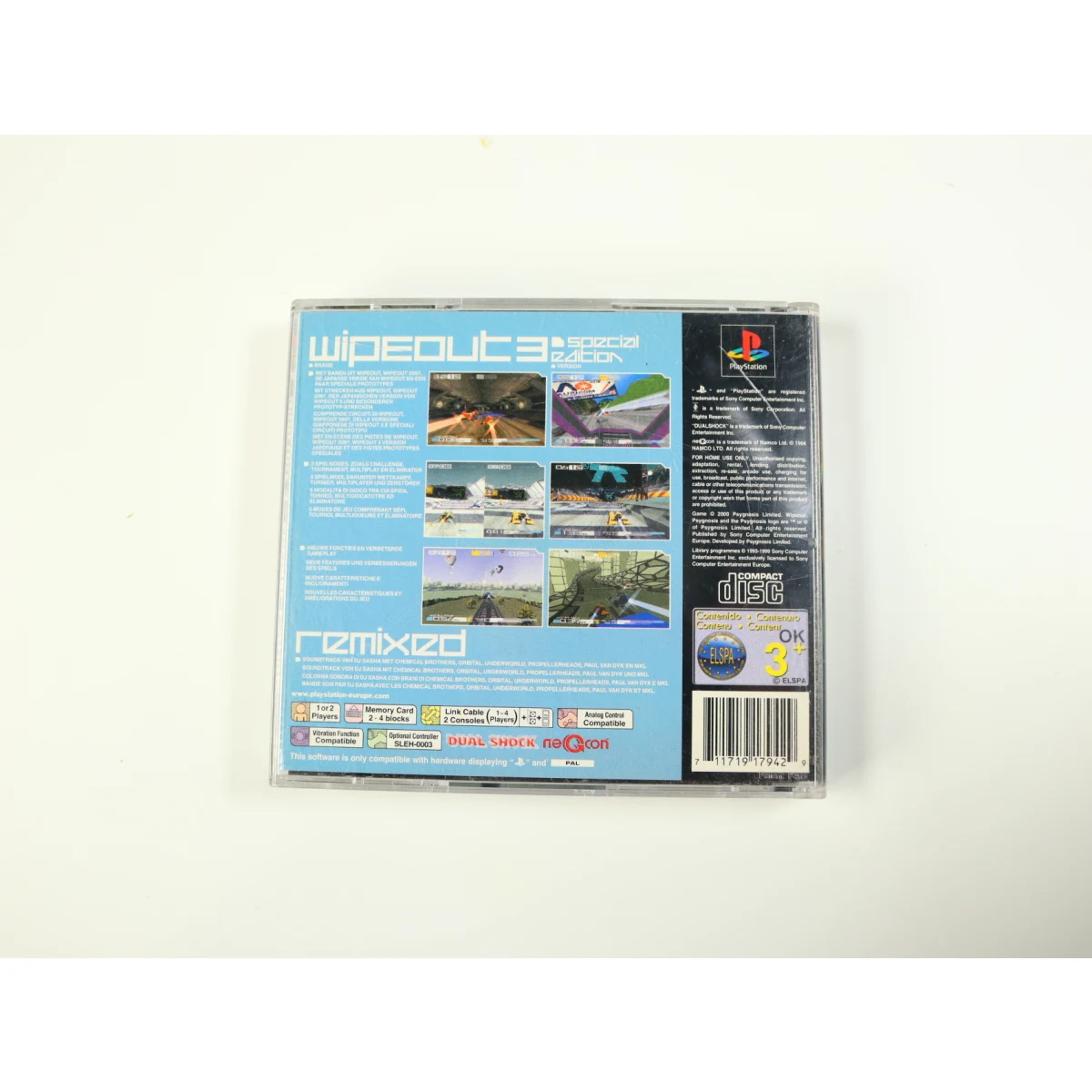 PlayStation 1 - Wipeout 3 [No Manual] [Special Edition] - productfoto 2