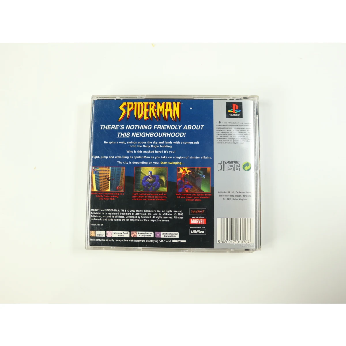 PlayStation 1 - Spider-Man [Platinum] - productfoto 2