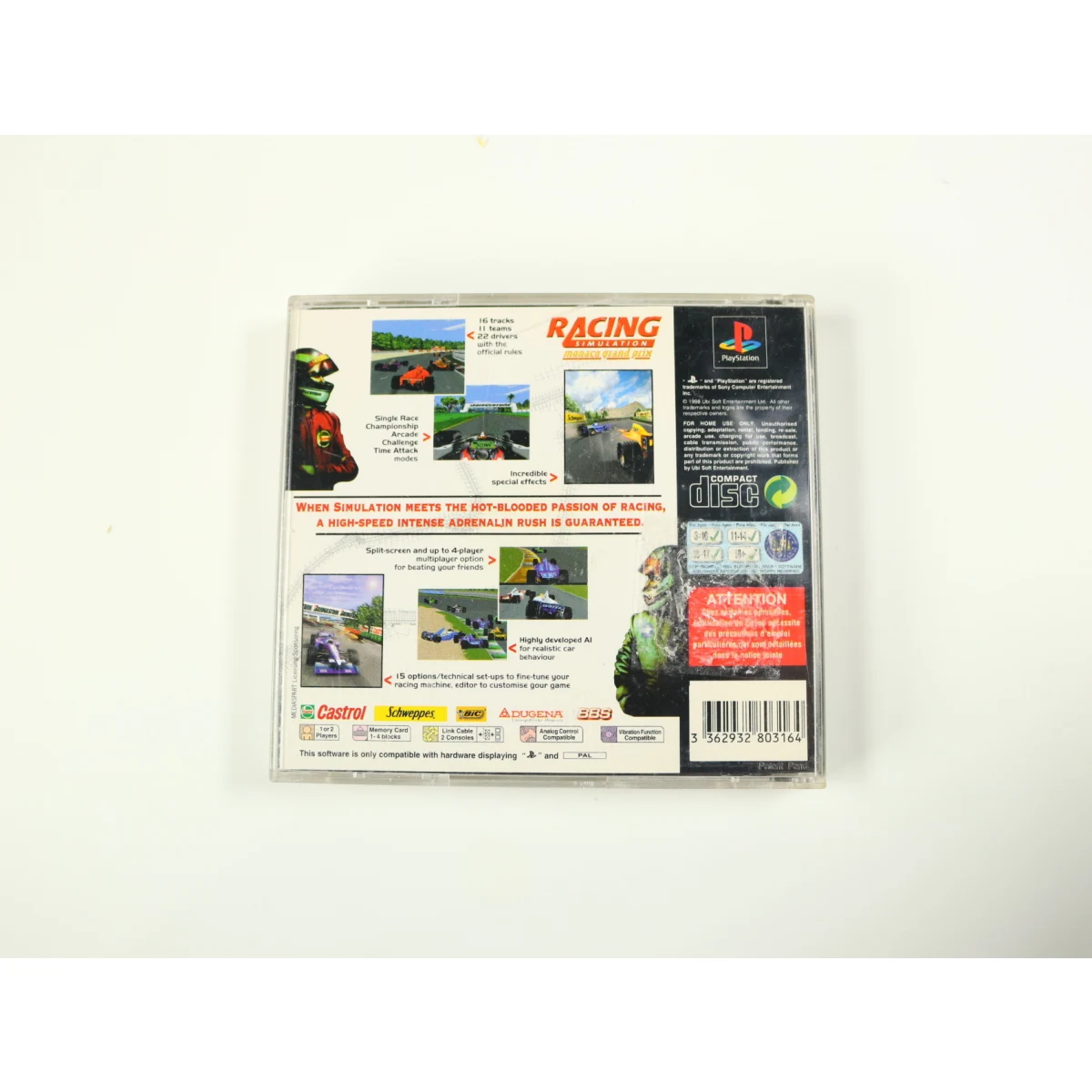 PlayStation 1 - Monaco Grand Prix [No Manual] - productfoto 2