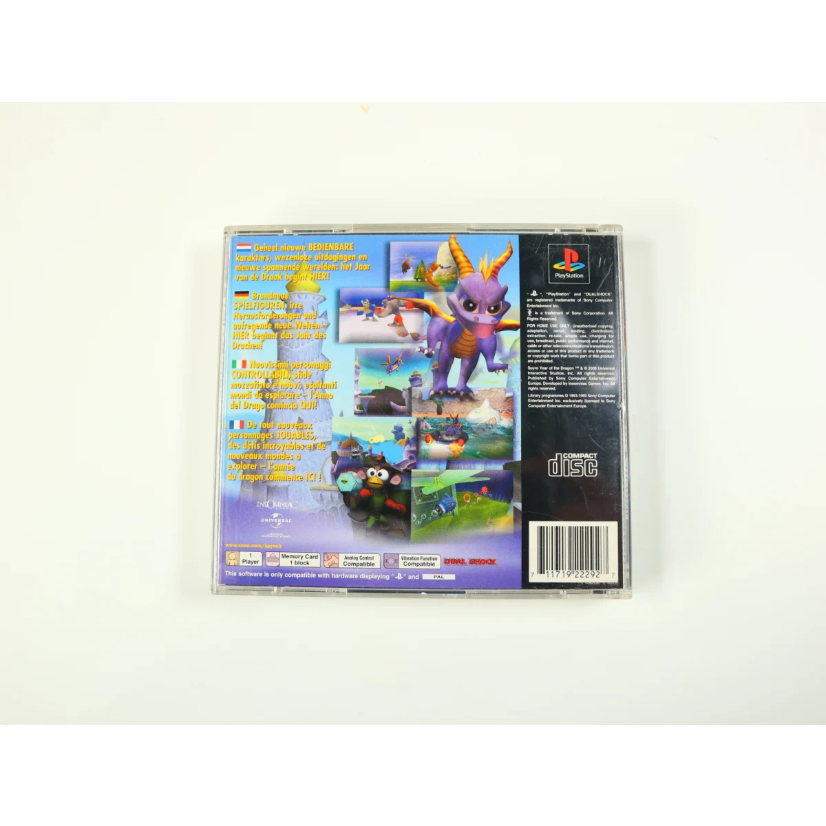 PlayStation 1 - Spyro: Year of the Dragon - productfoto 2