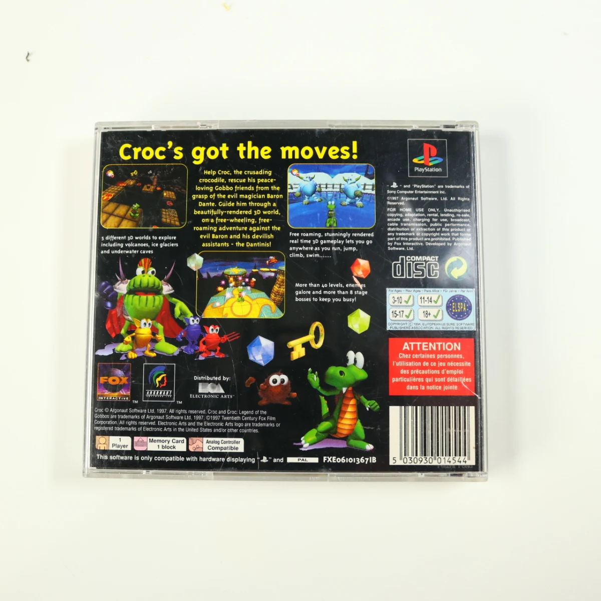 PlayStation 1 - Croc: Legend of the Gobbos - productfoto 2