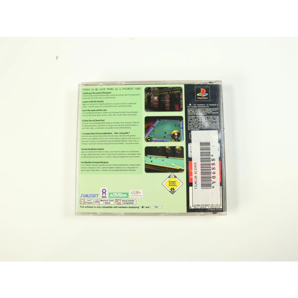 PlayStation 1 - Pool Hustler - productfoto 2