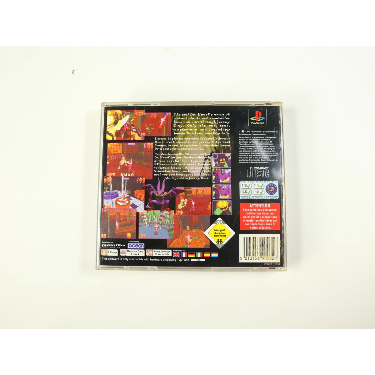 PlayStation 1 - Jersey Devil [Geen Hoesje] - productfoto 2