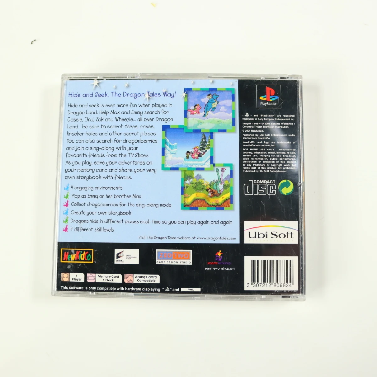 PlayStation 1 - Dragon Tales: Dragon Seek - productfoto 2