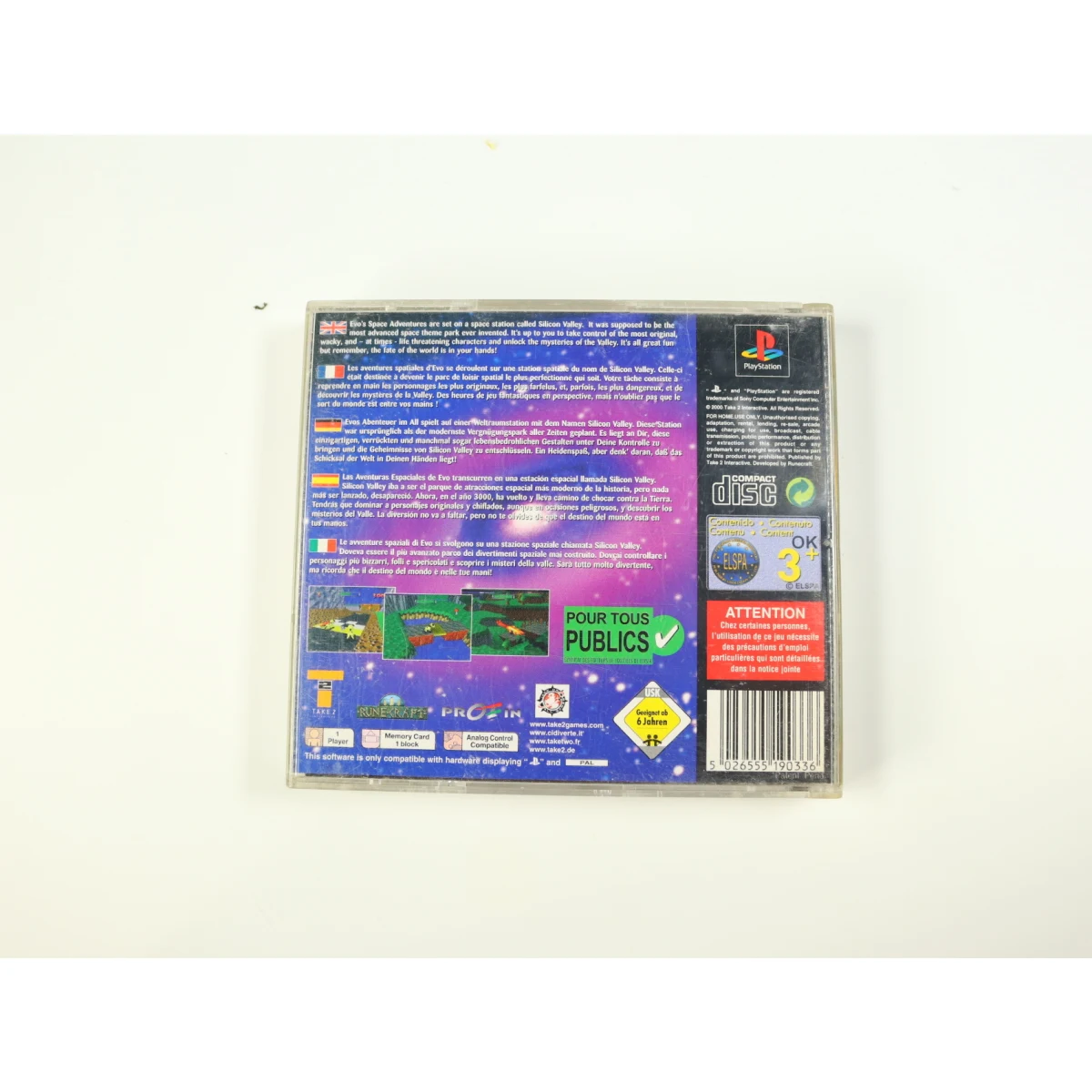 PlayStation 1 - Evo's Space Adventure - productfoto 2