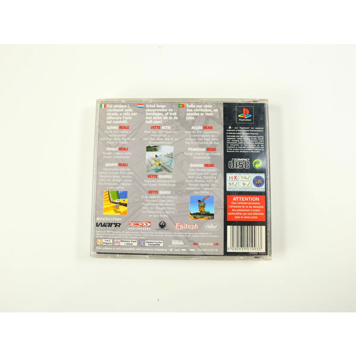 PlayStation 1 - Street Skater - productfoto 2