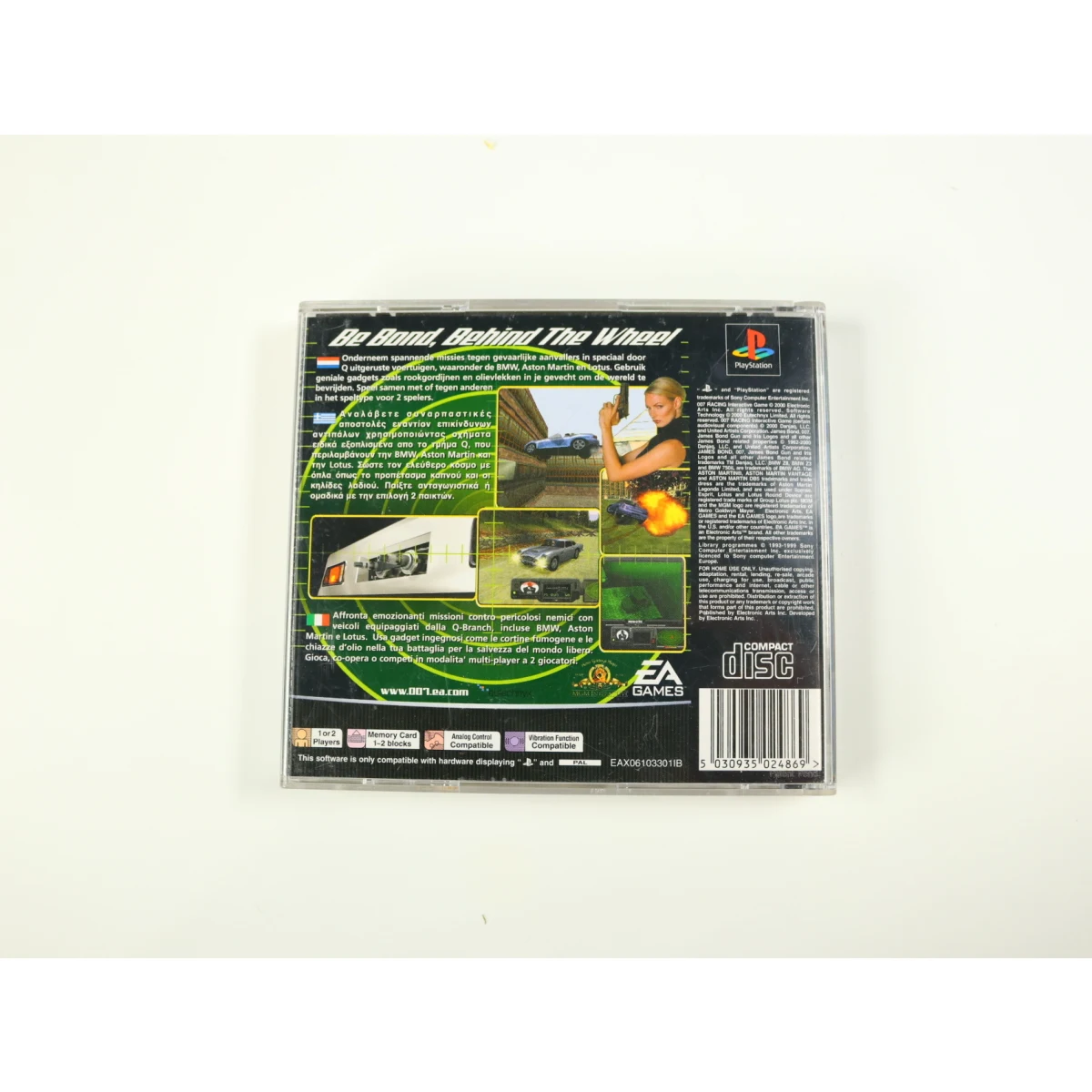 PlayStation 1 - 007 Racing - productfoto 2