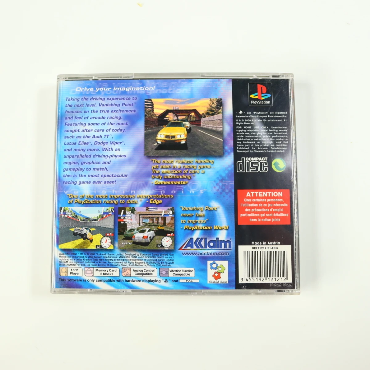 PlayStation 1 - Vanishing Point - productfoto 2