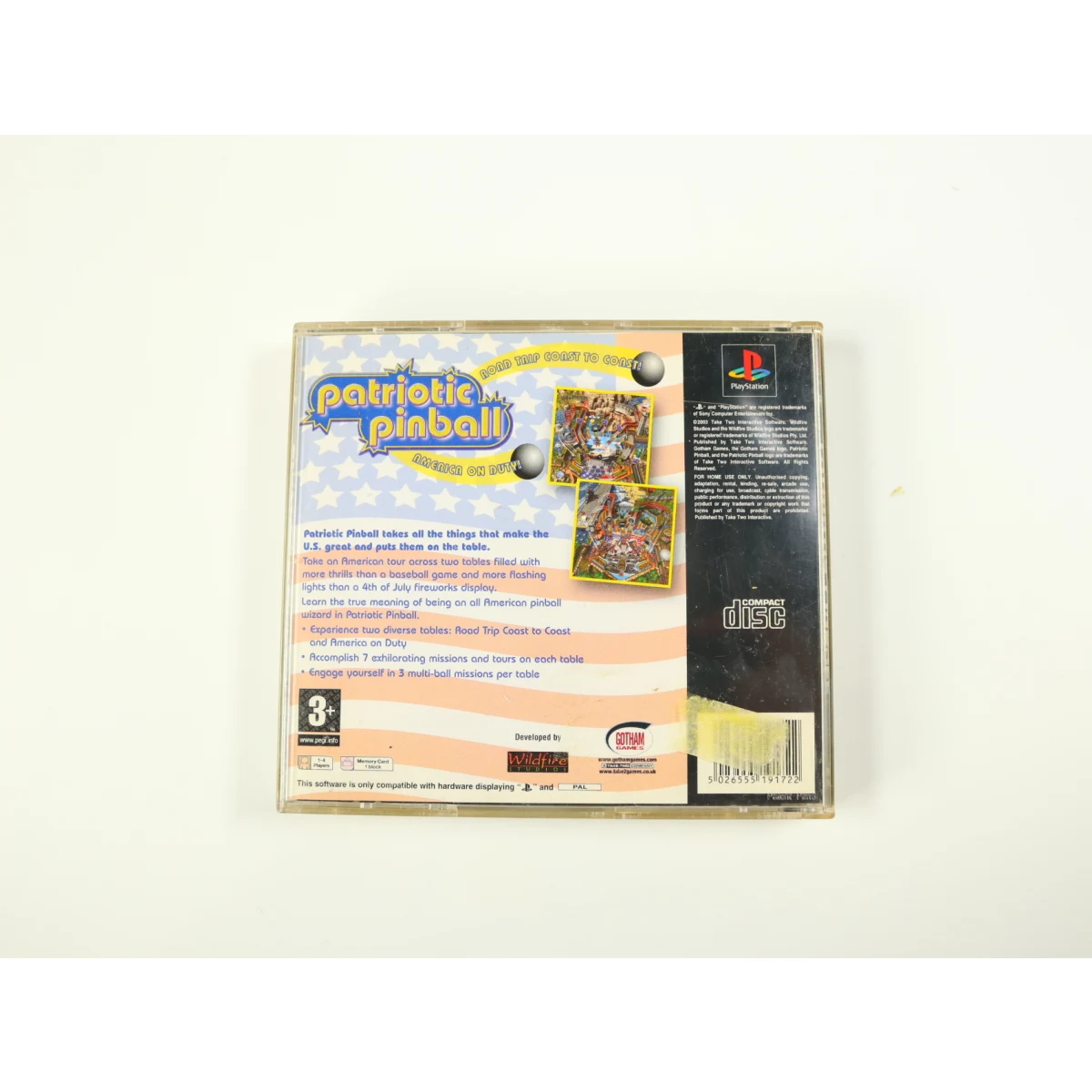 PlayStation 1 - Patriotic Pinball - productfoto 2