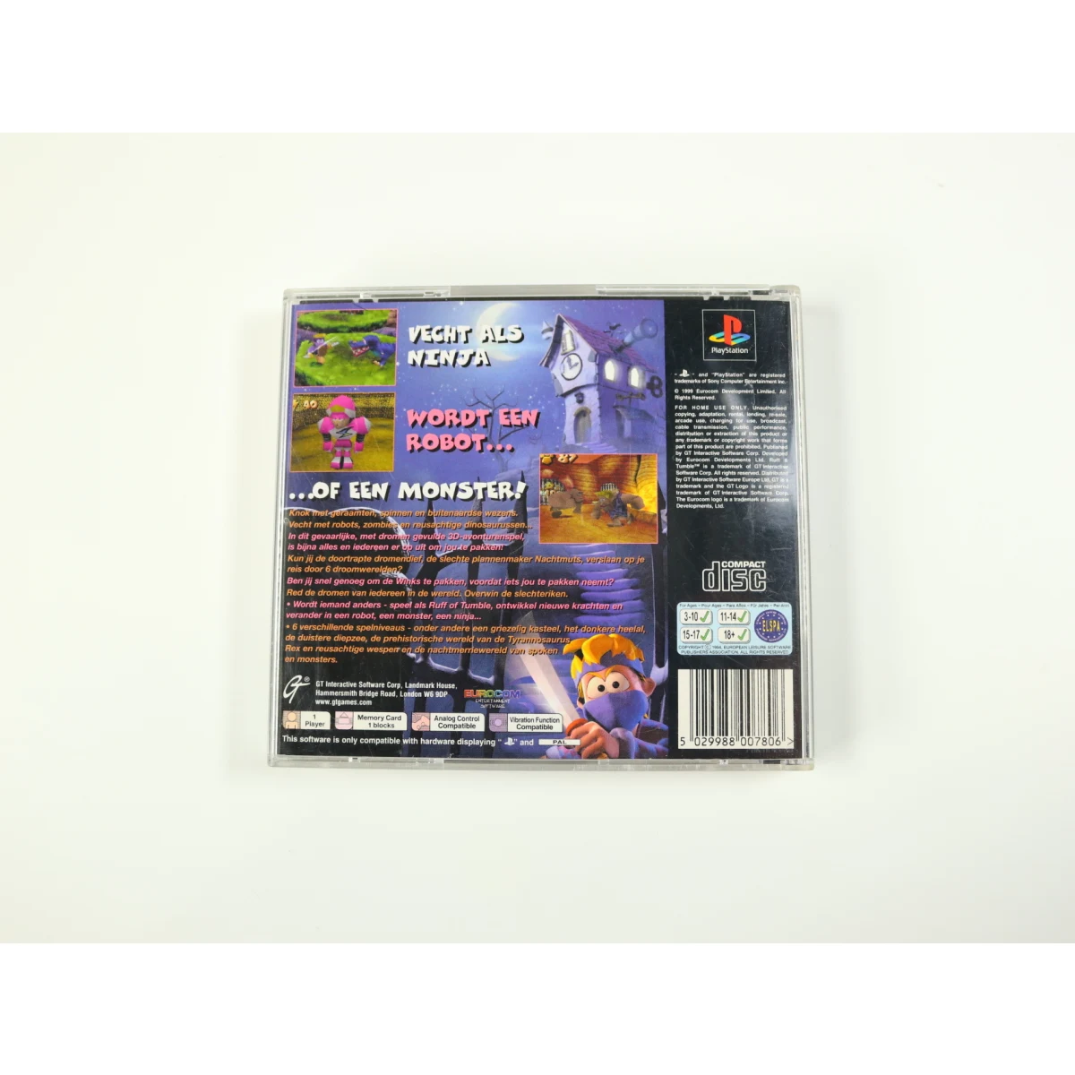 PlayStation 1 - Ruff & Tumble De DroomKrijgers - productfoto 2