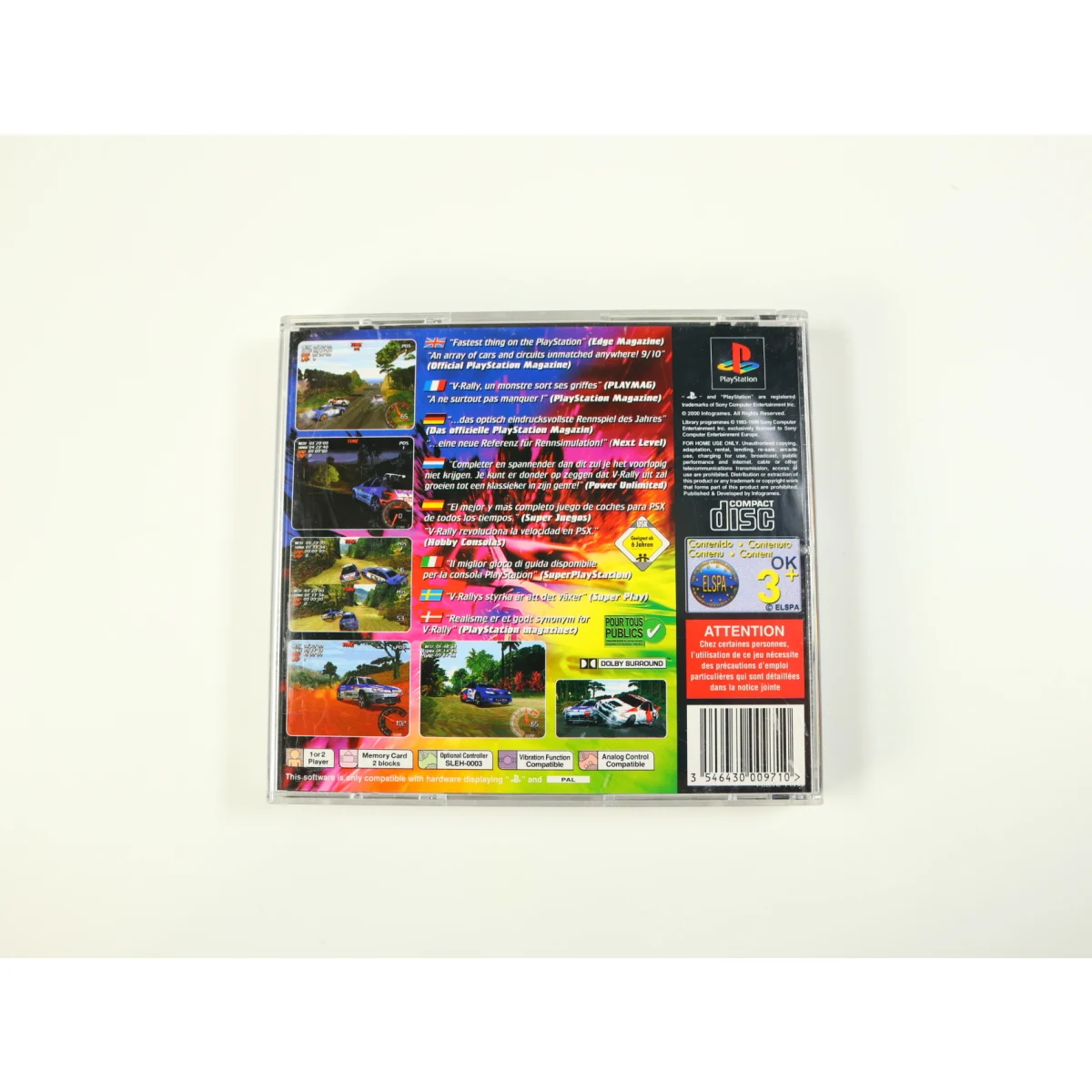 PlayStation 1 - V-Rally - productfoto 2