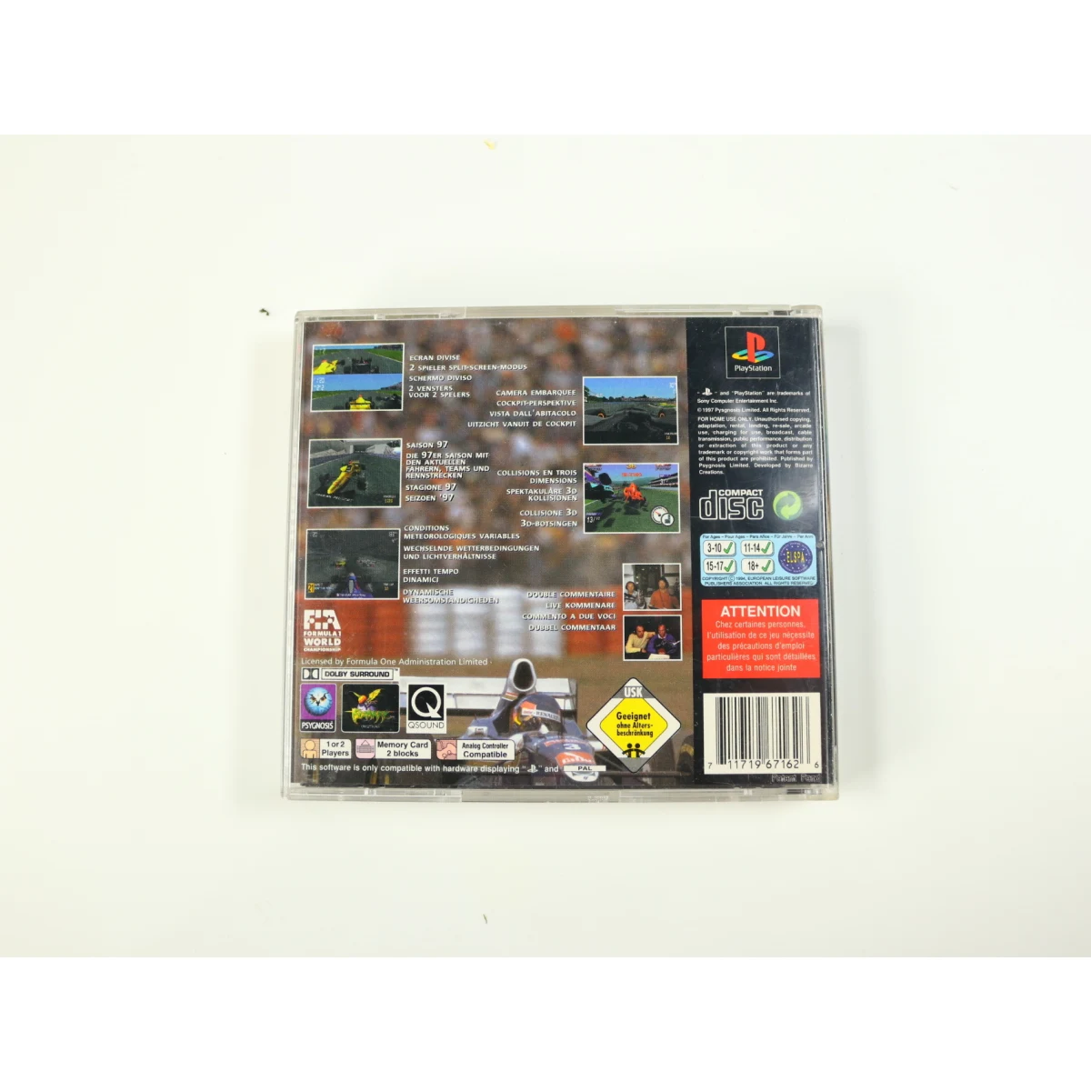PlayStation 1 - Formula 1 97 - productfoto 2