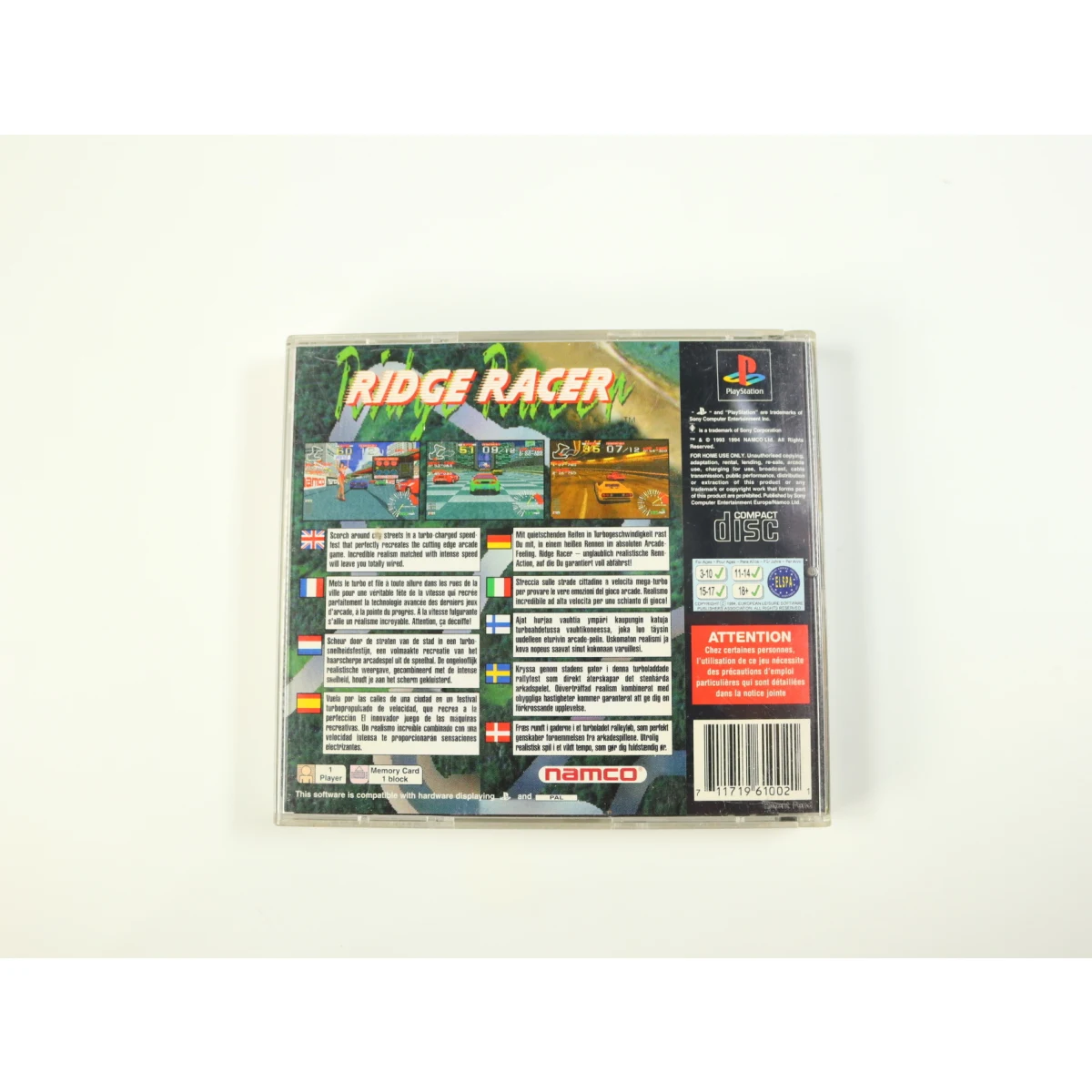 PlayStation 1 - Ridge Racer - productfoto 2