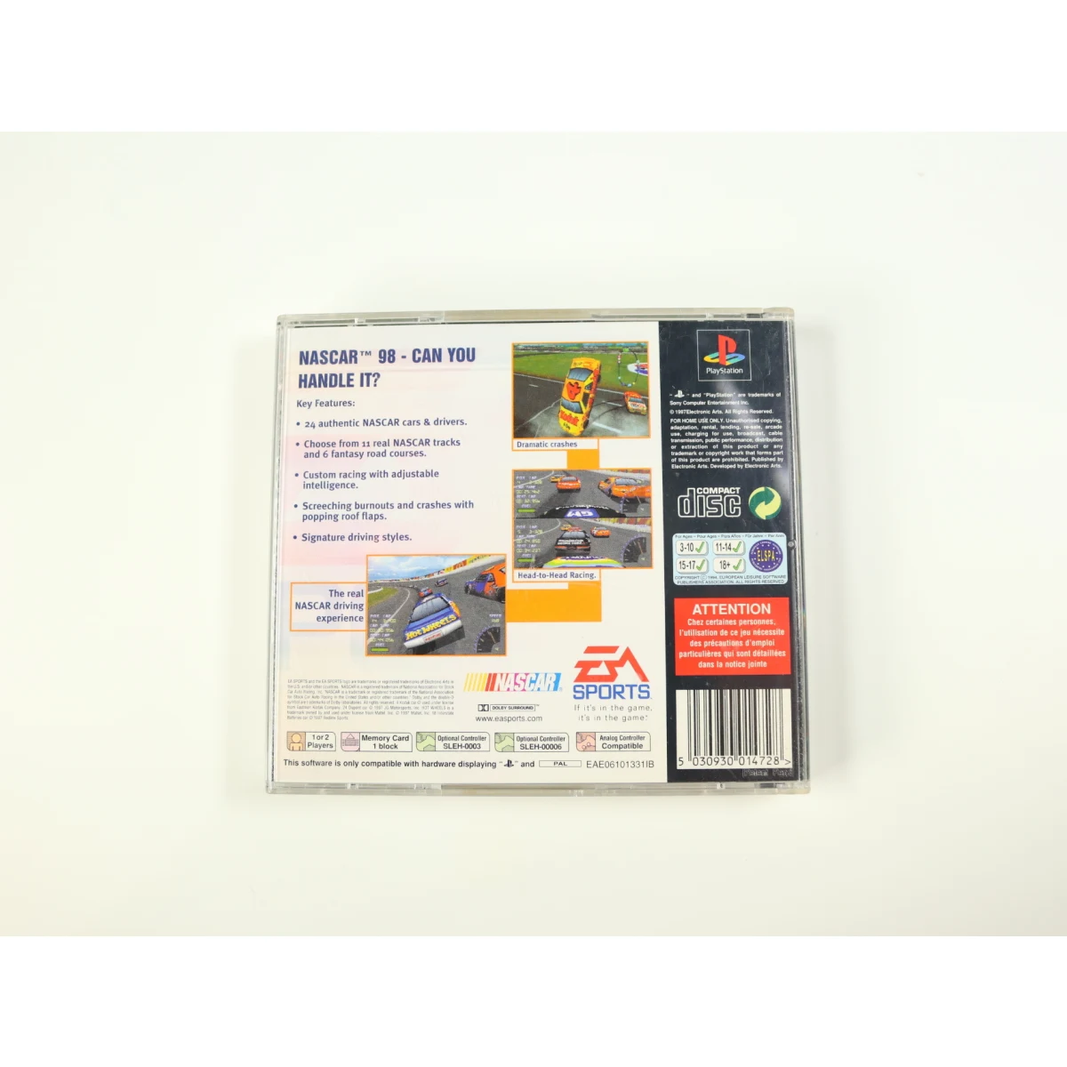 PlayStation 1 - NASCAR 98 - productfoto 2
