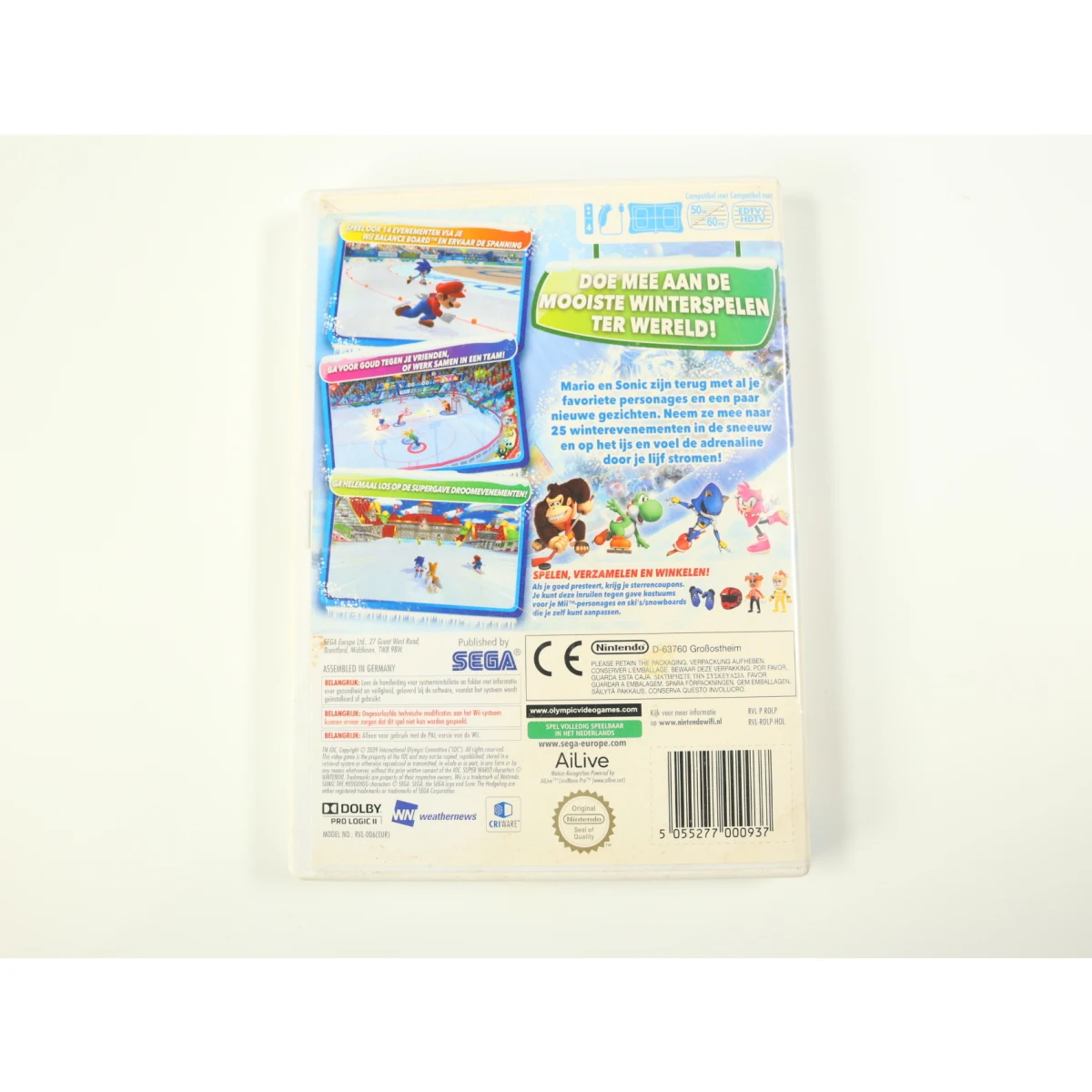 Wii - Mario & Sonic at the Olympic Winter Games - productfoto 2