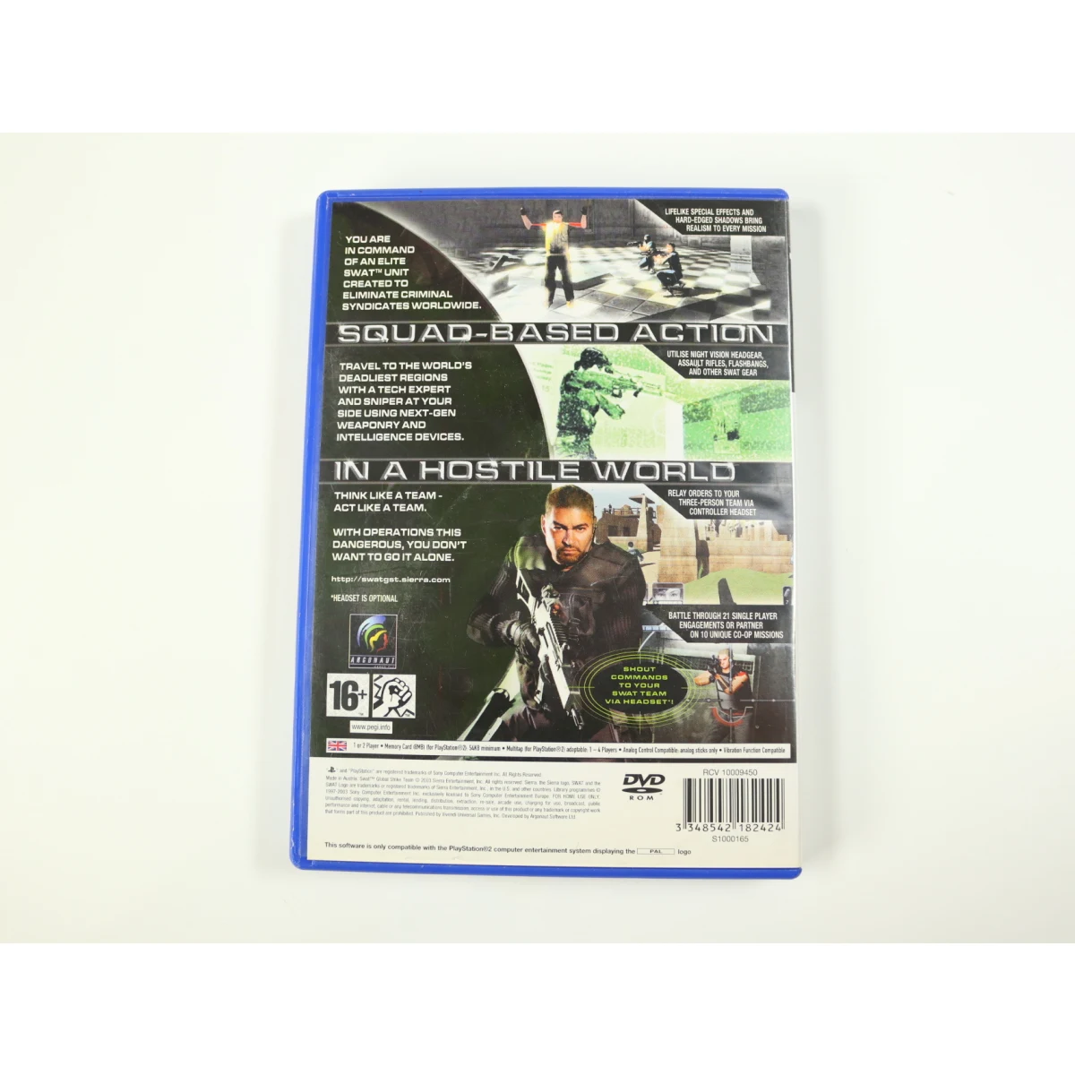 PlayStation 2 - SWAT: Global Strike Team - productfoto 2