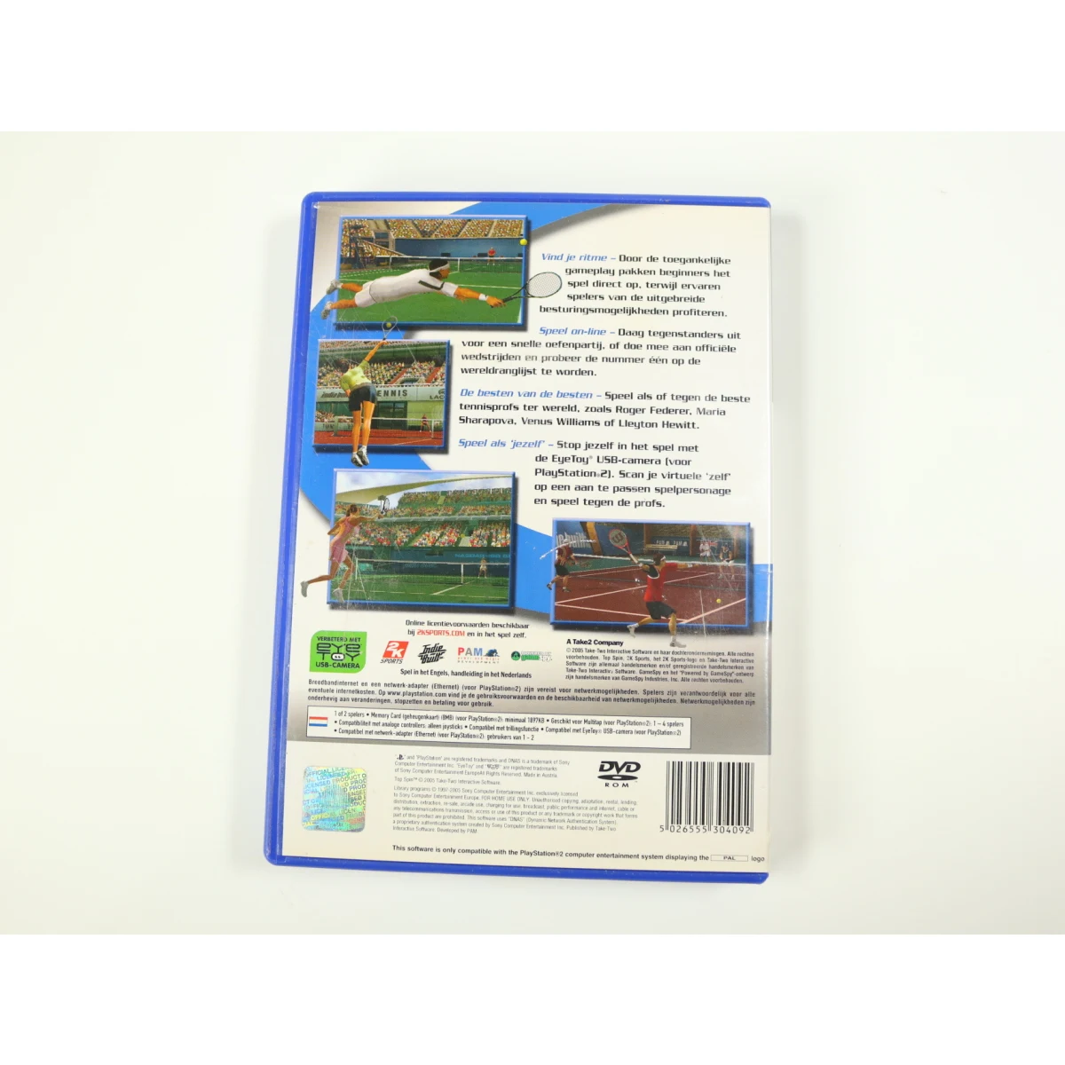 PlayStation 2 - Top Spin - productfoto 3