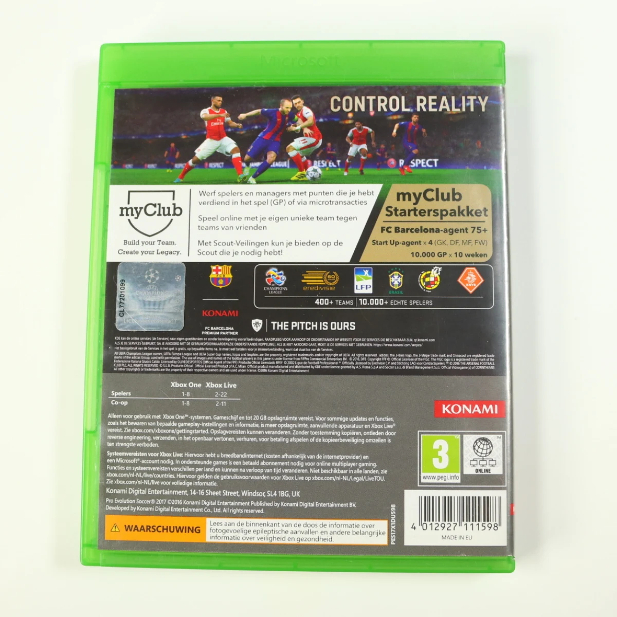Xbox one - Pro Evolution Soccer 2017 - productfoto 3