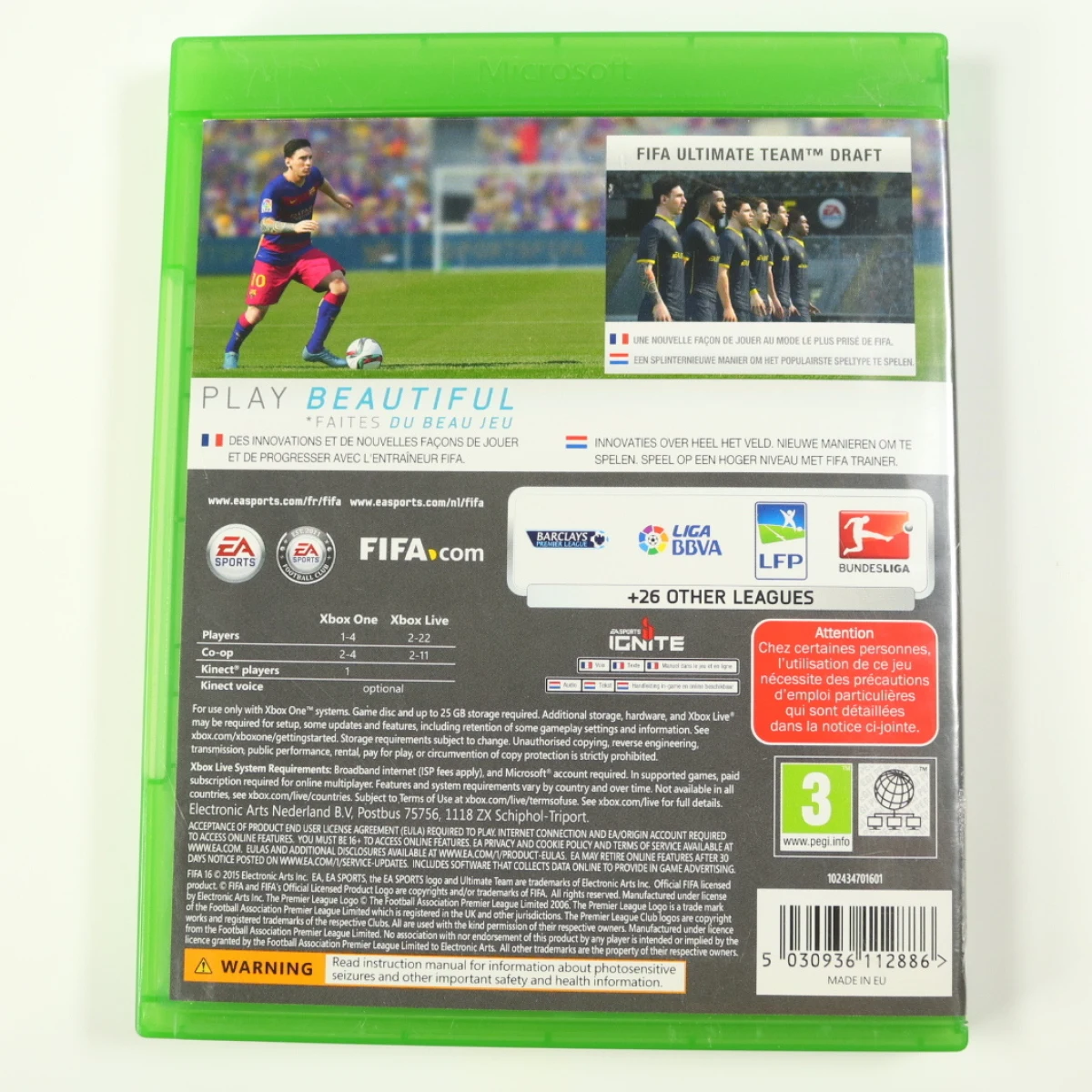 Xbox one - Fifa 16 - EA Sports - productfoto 2