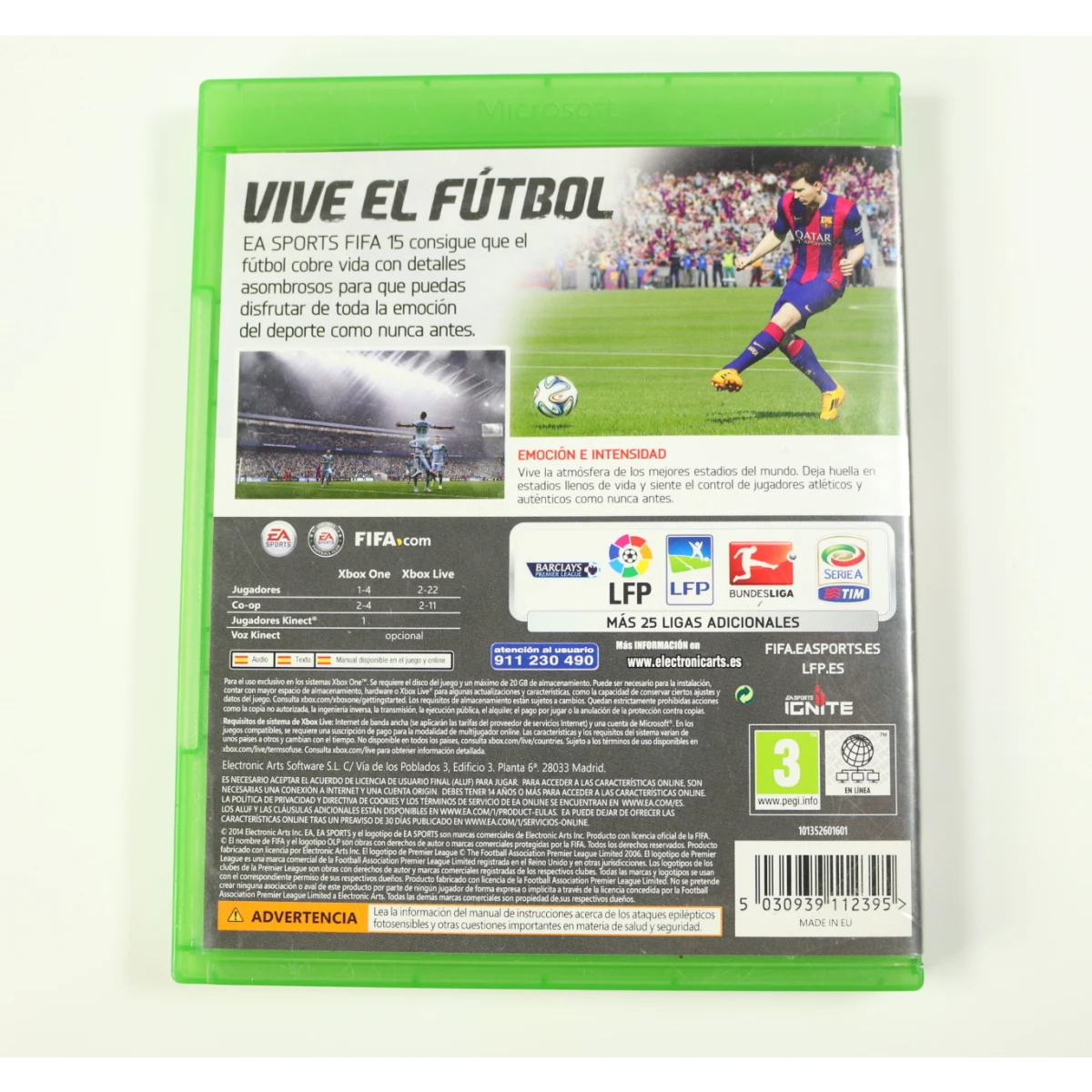 Xbox one - Fifa 15 - EA Sports - productfoto 2