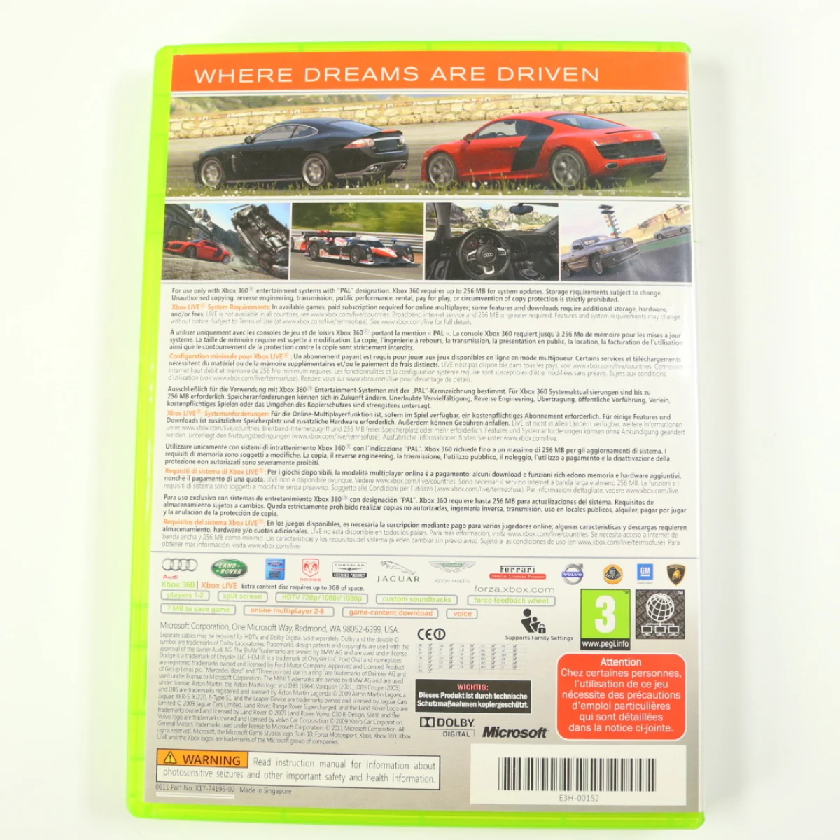 Xbox 360 - Forza Motorsport 3 [No Manual] - productfoto 2