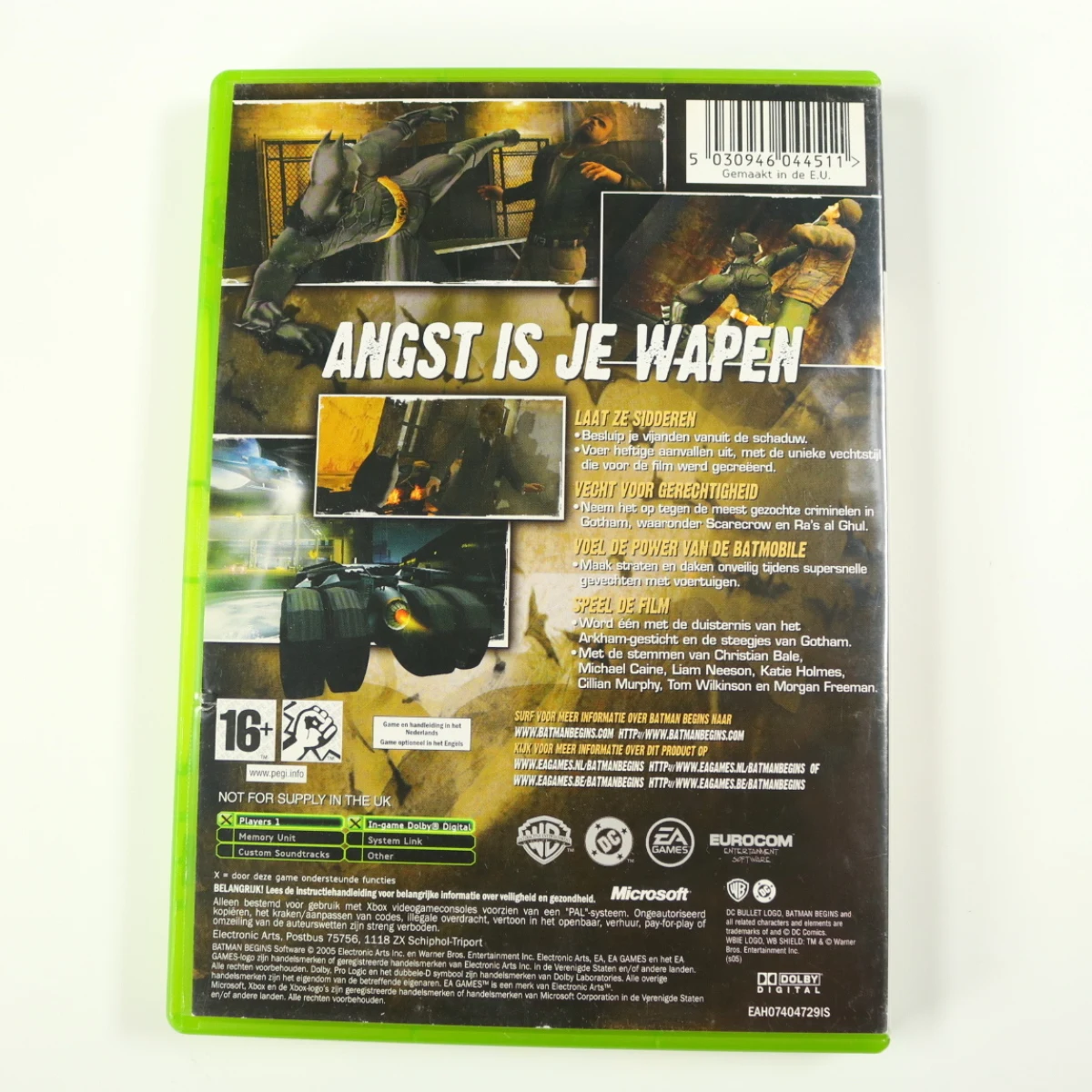 Xbox Classic - Batman Begins - productfoto 2