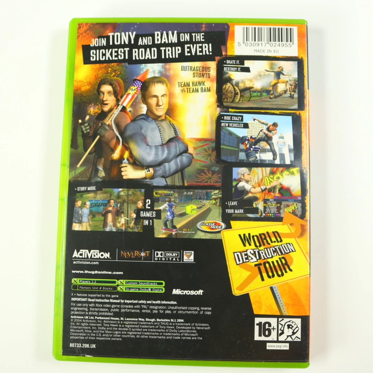 Xbox Classic - Tony Hawk's Underground 2 - productfoto 2