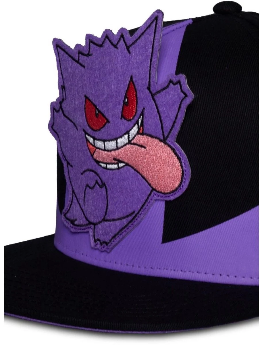 Pokémon Pet - Gengar - Zwart/Paars Snapback - productfoto 2