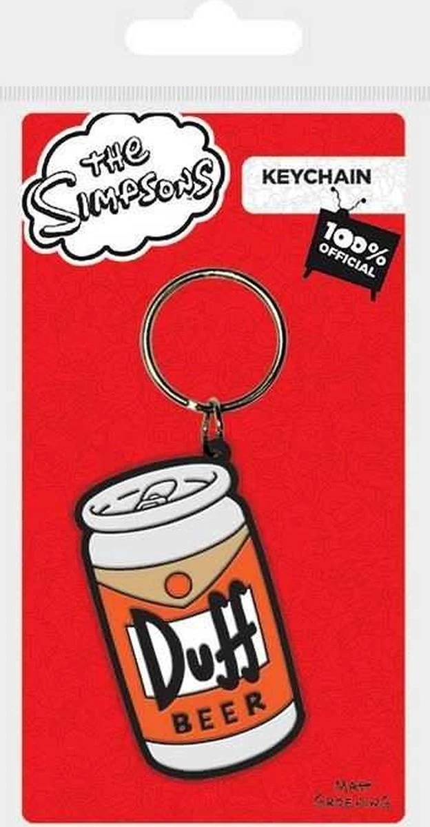 The Simpsons - Duff Rubber Sleutelhanger