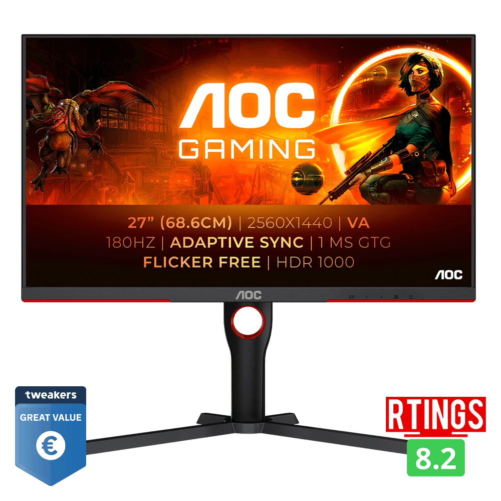 Q27G3XMN | QHD - 180hz - 1ms - VA - 27 inch