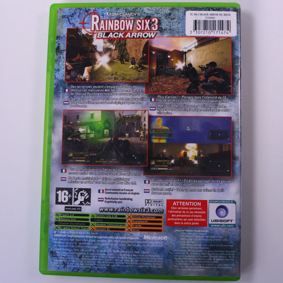 Xbox Classic - Tom Clancy's Rainbow Six 3: Black Arrow - productfoto 2