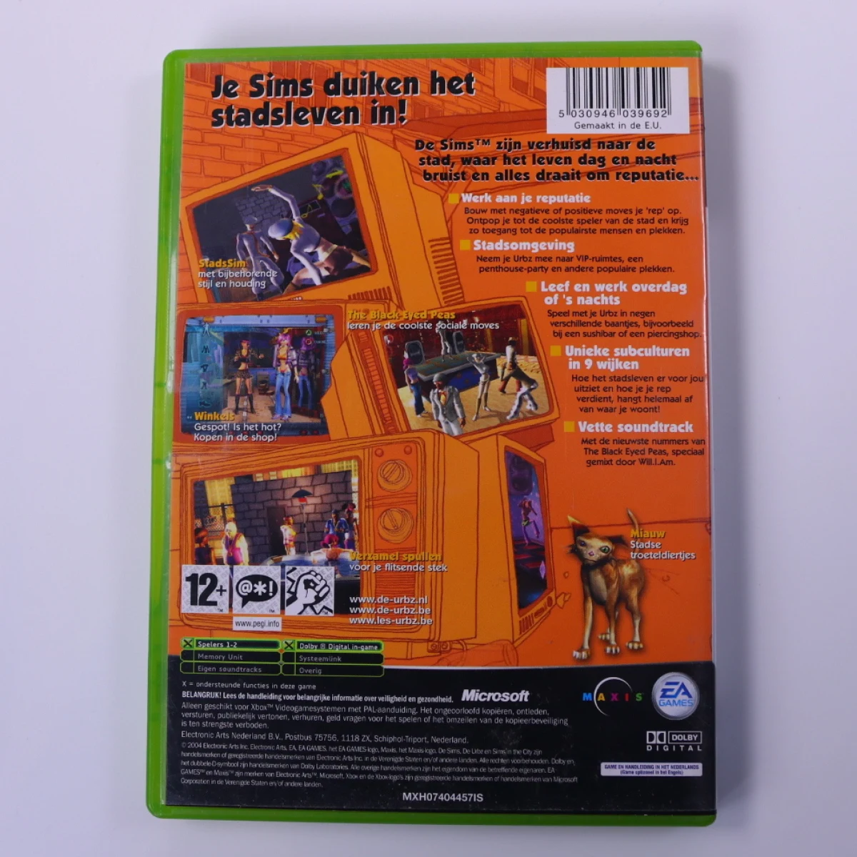 Xbox Classic - The Urbz: Sims in the City - productfoto 2