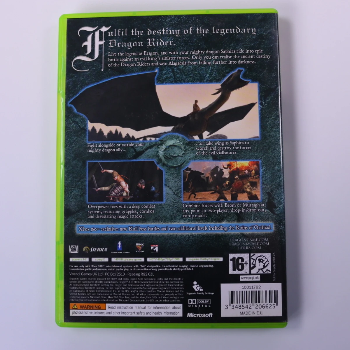 Xbox 360 - Eragon - productfoto 2