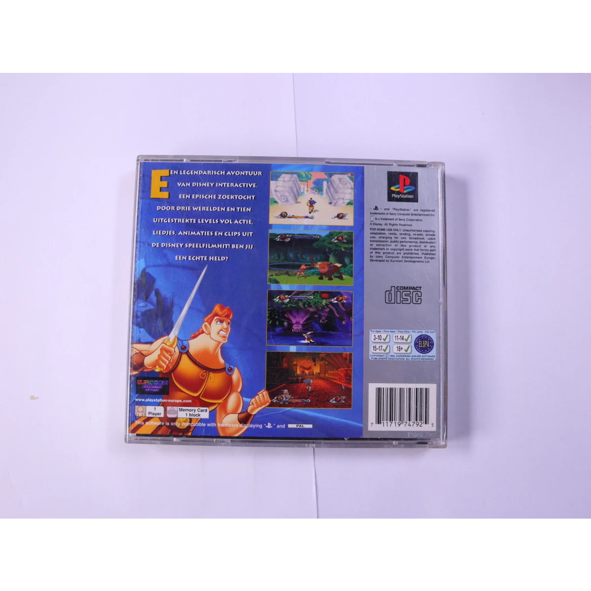 PlayStation 1 - Disney's Hercules [Platinum] [No Manual] - productfoto 2