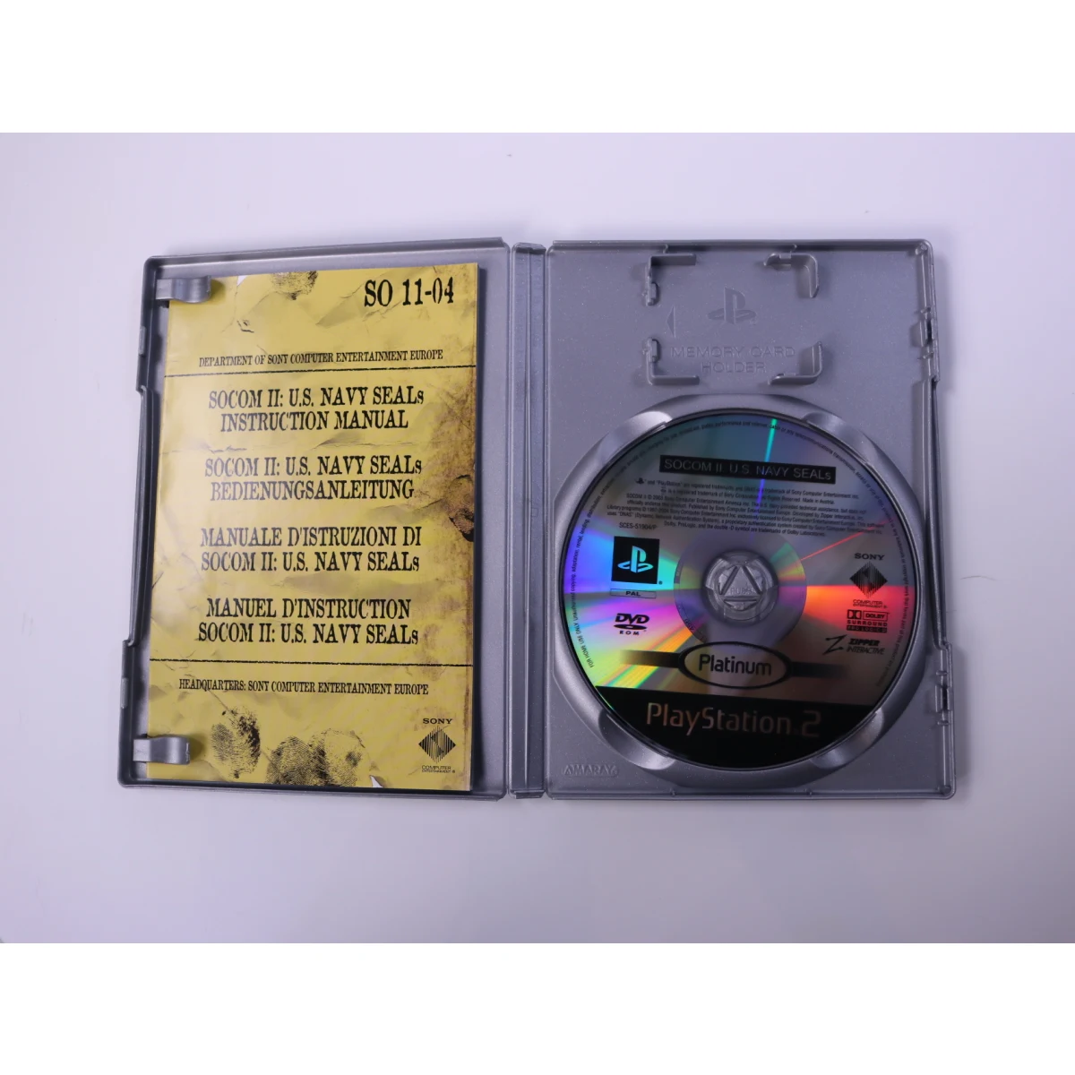 PlayStation 2 - SOCOM II: U.S. Navy SEALs [Platinum] - productfoto 2