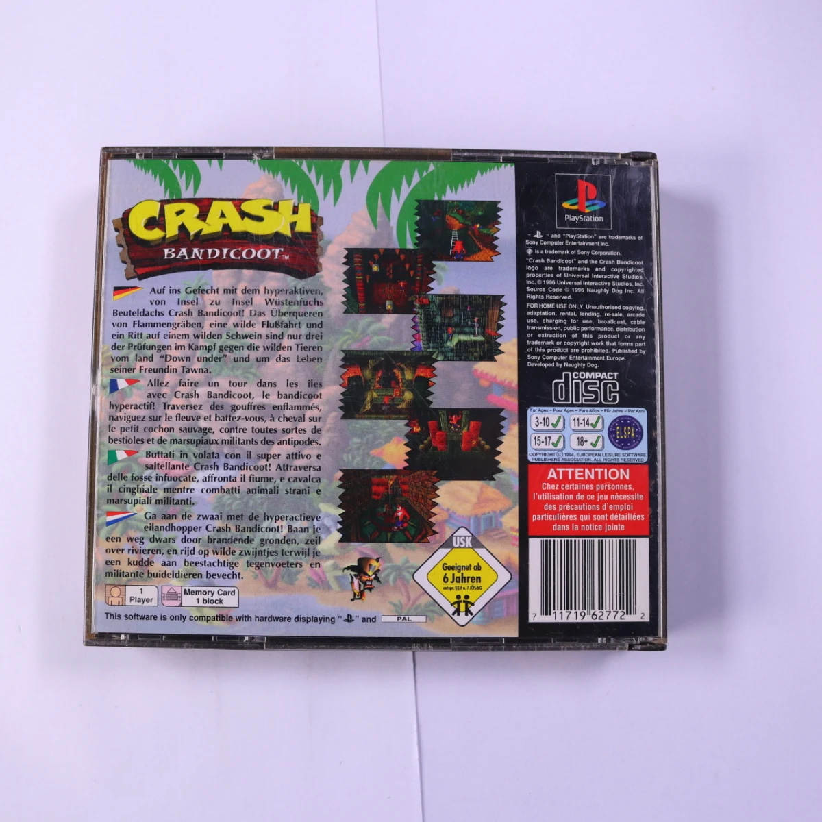 PlayStation 1 - Crash Bandicoot - productfoto 2