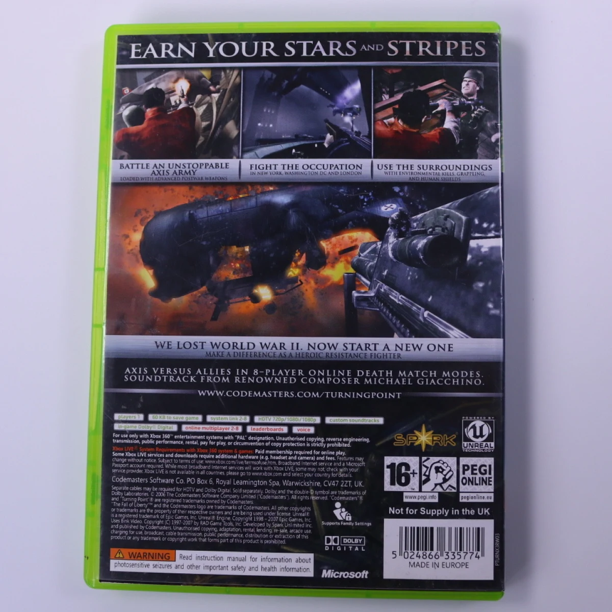 Xbox 360 - Turning Point: Fall of Liberty - productfoto 3